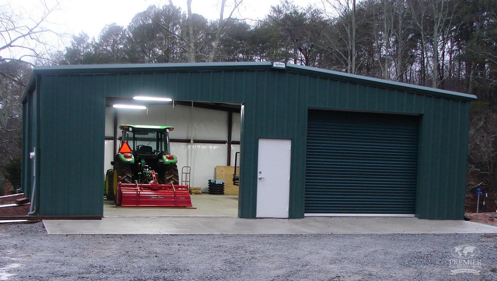 a picture of a steel building for agriculture by Premier Building Systems