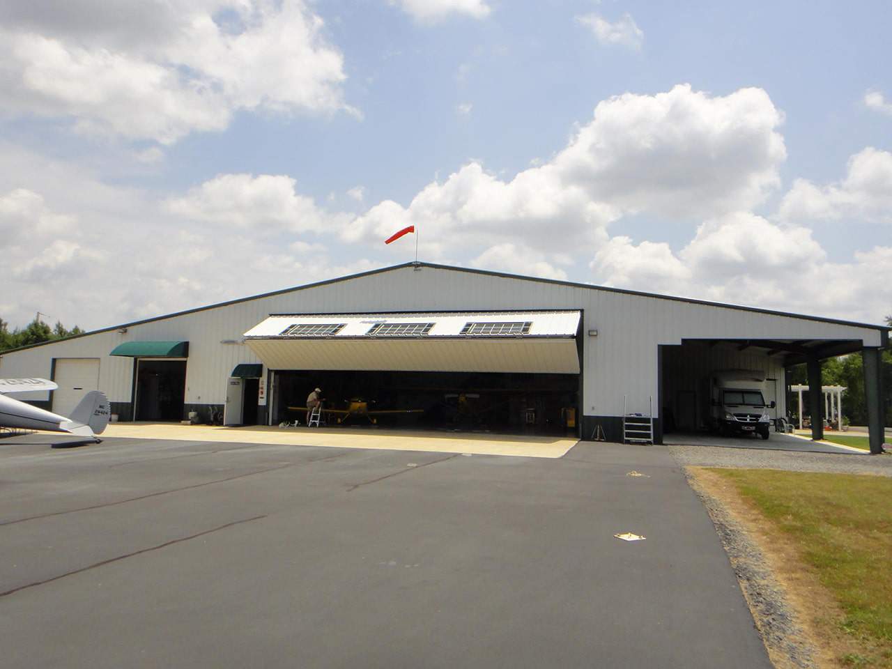 Airplane Hangar Covered Parking