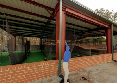 High School Batting Cage - Steel Building