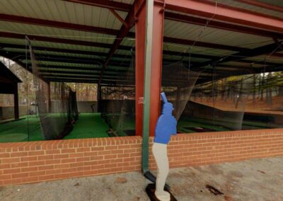 High School Batting Cage - Steel Building