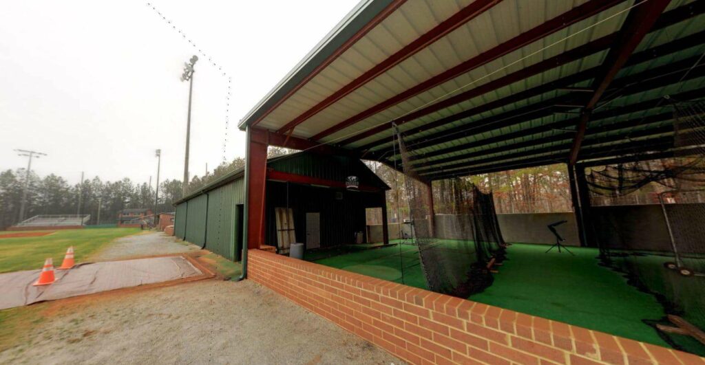 High School Batting Cage - Steel Building