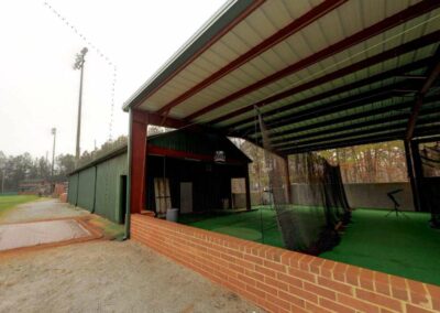 High School Batting Cage - Steel Building